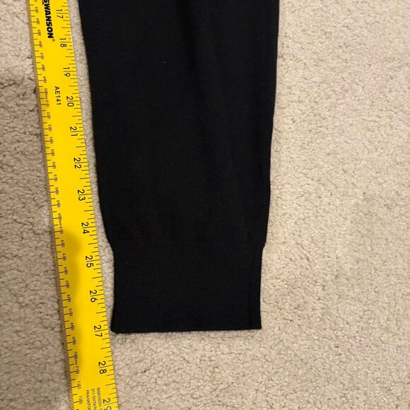 New Quince Women’s Black Mongolian Cashmere Sweatpants Joggers Size Medium - Picture 8 of 10